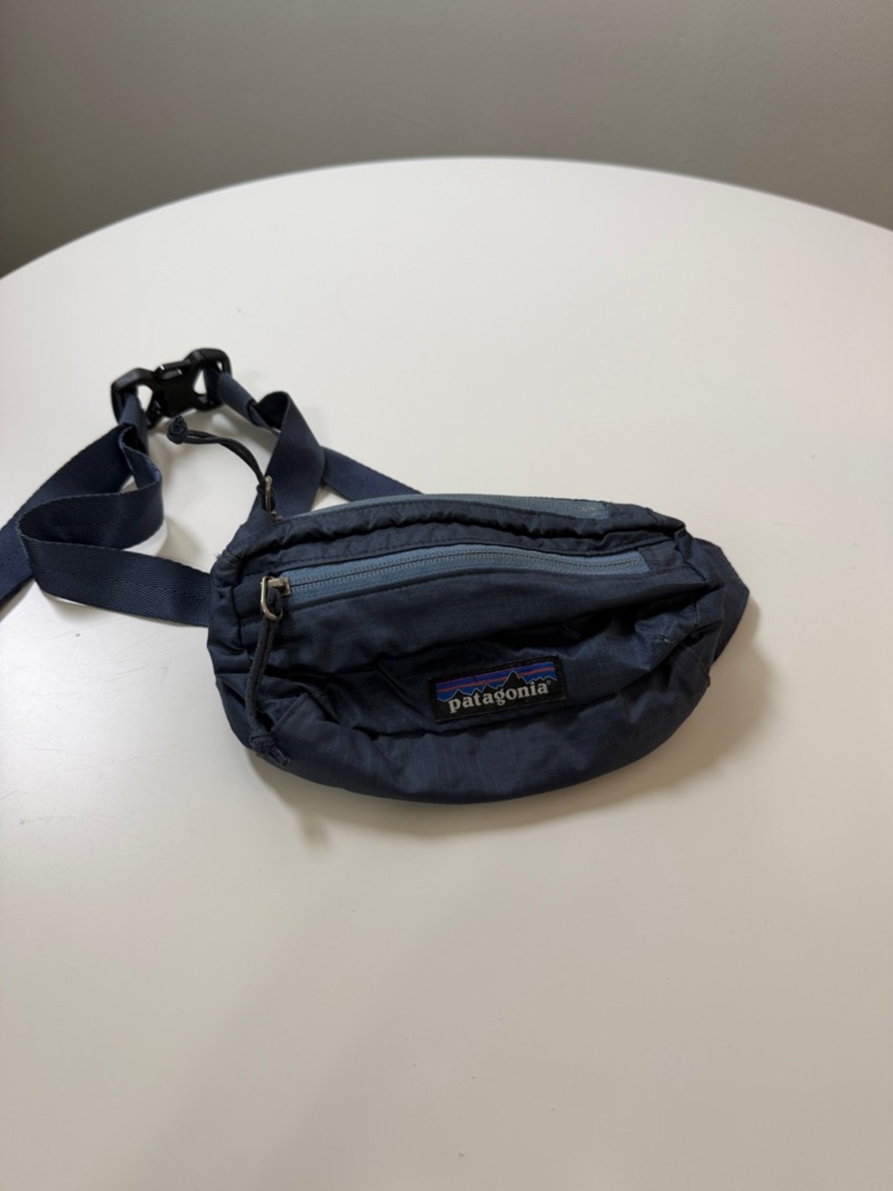 Patagonia Navy Belt Bag with Front Zip